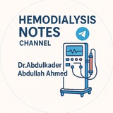 Telegram profile photo for Hemodialysis Notes