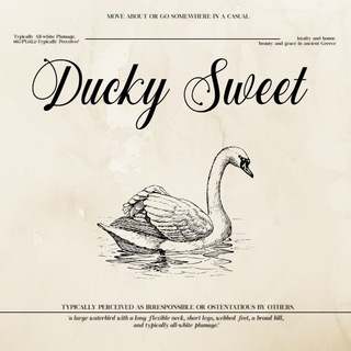 Telegram profile photo for DUCKY SWEET ; close