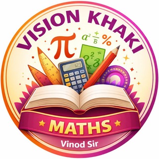 Telegram profile photo for 🚨 Vision Khaki Maths ➕🎯