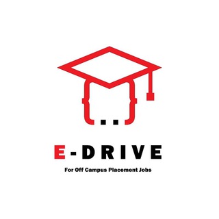 Telegram profile photo for E-Drive | IT Jobs | Off Campus Jobs | Engineering Jobs | Freshers Jobs | Jobs Seekers | Campus Placement