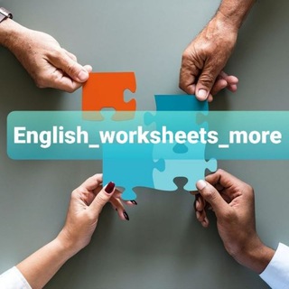 Telegram profile photo for English worksheets