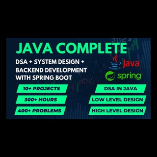 Telegram profile photo for Master Complete Java+DSA+Backend+System Design