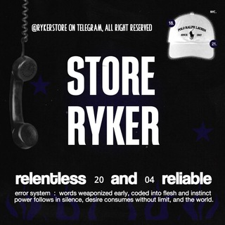 Telegram profile photo for RYKER STORE — OPEN 24H
