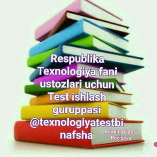 Telegram profile photo for TEXNOLOGIYA TEST BILIMDONLARI