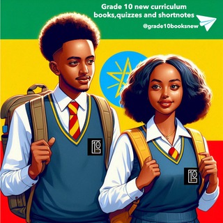 Telegram profile photo for Grade 10 new curriculum books,quizzes study channel for Natural