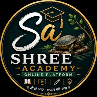 Telegram profile photo for Shree academy online platform 📚