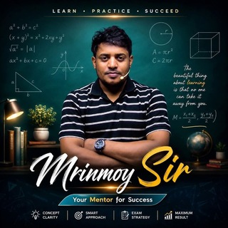 Telegram profile photo for MATHS WITH Mrinmoy SIR 👑