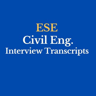 Telegram profile photo for ESE CE Interview Transcripts