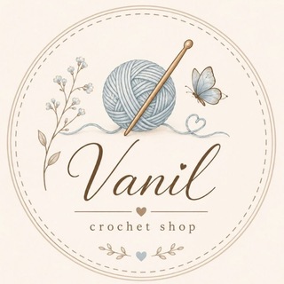 Telegram profile photo for Vanil Crochet shop🦋🫧✨