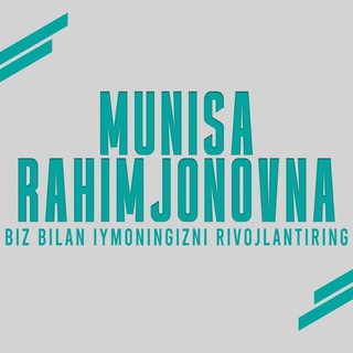 Telegram profile photo for MUNISA RAHIMJONOVNA❤️