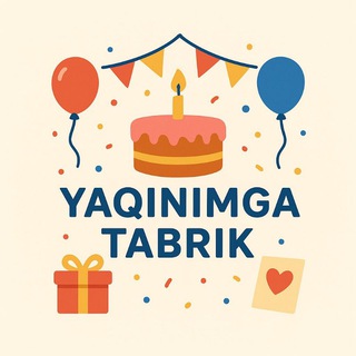 Telegram profile photo for YAQINLARIMGA TABRIKLAR