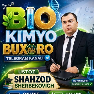 Telegram profile photo for BIO || KIMYO || BUXORO