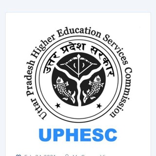 Telegram profile photo for UPHESC Assistant Professor