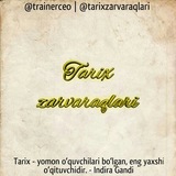 Telegram profile photo for Tarix zarvaraqlari 📜