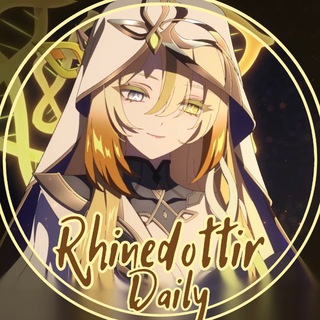 Telegram profile photo for ⟡ ⊹ Rhinedottir Daily ⊹ ⟡