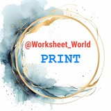 Telegram profile photo for Worksheet World Print