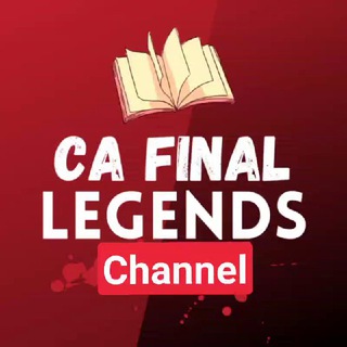 Telegram profile photo for CA FINAL LEGENDS (NOTES)🔥💯