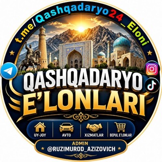 Telegram profile photo for QASHQADARYO ELONLARI