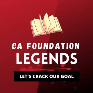 Telegram profile photo for CA FOUNDATION LEGENDS 🔥 ✔️💯