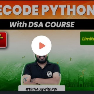 Telegram profile photo for Decode Python with DSA Course