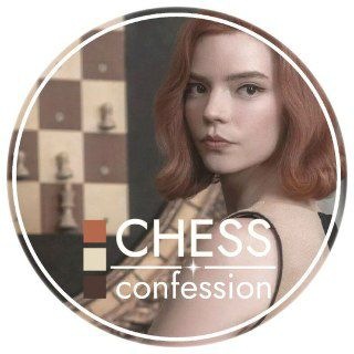 Telegram profile photo for chess confessions!!🕰♟️