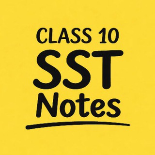 Telegram profile photo for Class 10 SSt Notes