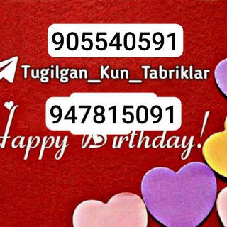 Telegram profile photo for Tugilgan kun tabrigi yaqinlarimga tabrik loyihasi