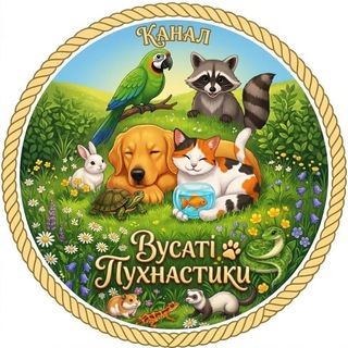 Telegram profile photo for ВУСАТІ ПУХНАСТИКИ 🐾