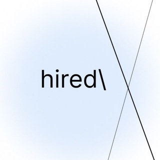 Telegram profile photo for hired