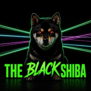 Telegram profile photo for THE BLACK SHIBA ~ $SHIBA