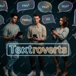 Telegram profile photo for Textroverts 💬