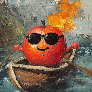 Telegram profile photo for крутые горящие яблоки