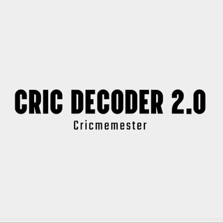 Telegram profile photo for CRIC DECODER 2.0