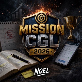 Telegram profile photo for Mission CGL 2026🎯
