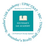 Telegram profile photo for SOUNDAR'S IAS ACADEMY