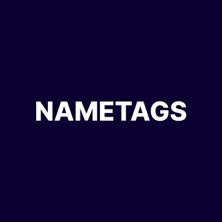 Telegram profile photo for Nametags · Giveaways · Usernames