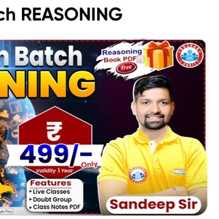 Telegram profile photo for Foundation Batch REASONING Sandeep Sir