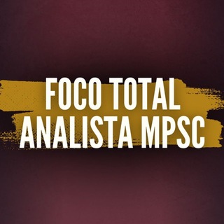 Telegram profile photo for Foco Total - Analista Jurídico MPSC