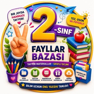 Telegram profile photo for 2-sinf fayllar bazasi