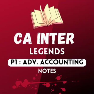 Telegram profile photo for P1 Advanced Accounting : CA Inter Notes