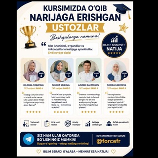 Telegram profile photo for Results / feedbacks for TKtier Barno Bakhadirovna