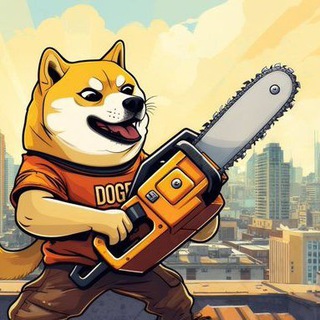 Telegram profile photo for DOGE MASCOT (CHAINSAW) PORTAL