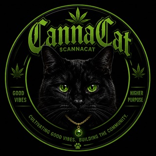 Telegram profile photo for CannaCat Portal - $CANNACAT 🐈⬛🍃