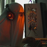 Telegram profile photo for ghost with 🎧