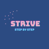 Telegram profile photo for STRIVE ~ step by step
