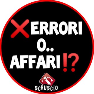 Telegram profile photo for ❌ERRORI E AFFARI⁉️