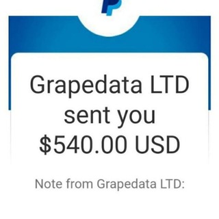 Telegram profile photo for Grapedata official channel 🤑🤑