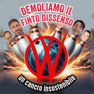 Telegram profile photo for DEMOLIAMO IL FINTO DISSENSO, UN CANCRO INSOSTENIBILE
