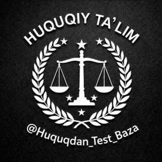 Telegram profile photo for HUQUQ TEST BAZA
