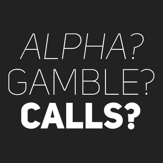 Telegram profile photo for alpha? gamble? calls?